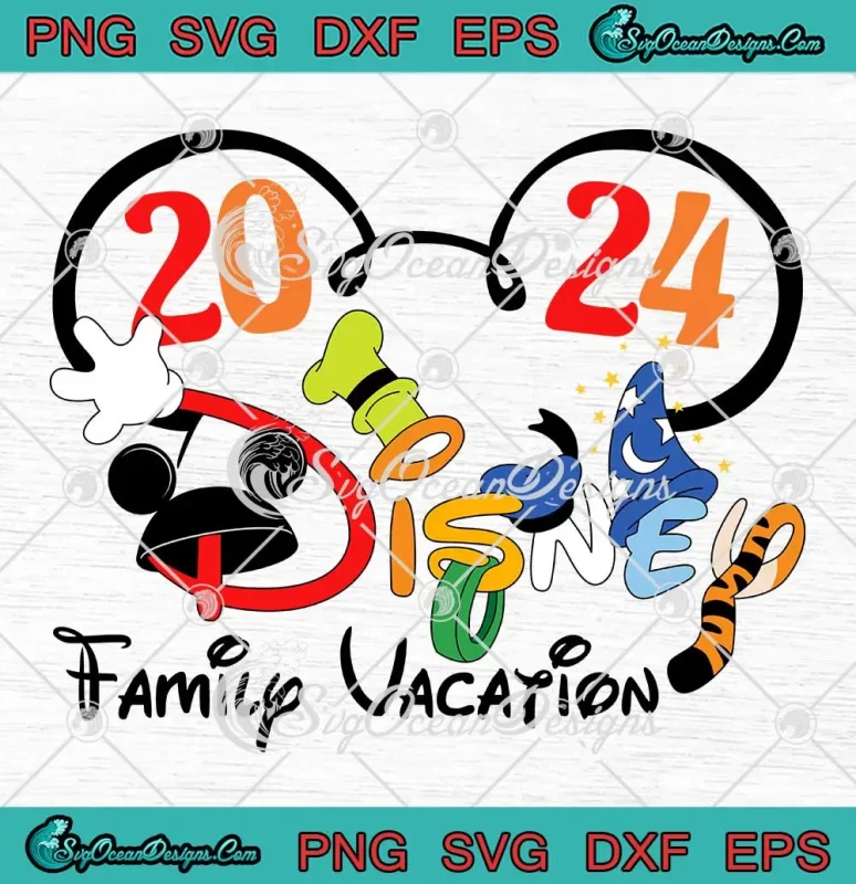 Disney Family Vacation 2024 SVG Disney Family Trip SVG PNG, Cricut File