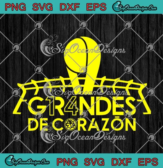Grandes De Corazon SVG - Club America 14 Championship SVG PNG, Cricut File