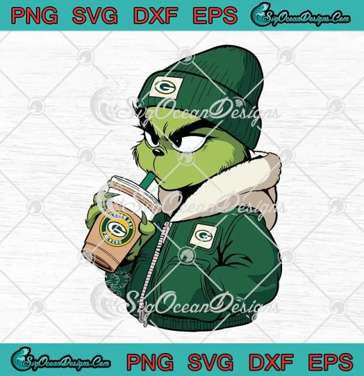 Green Bay Packers Bougie Grinch SVG - Christmas Grinch SVG - Football NFL SVG PNG, Cricut File