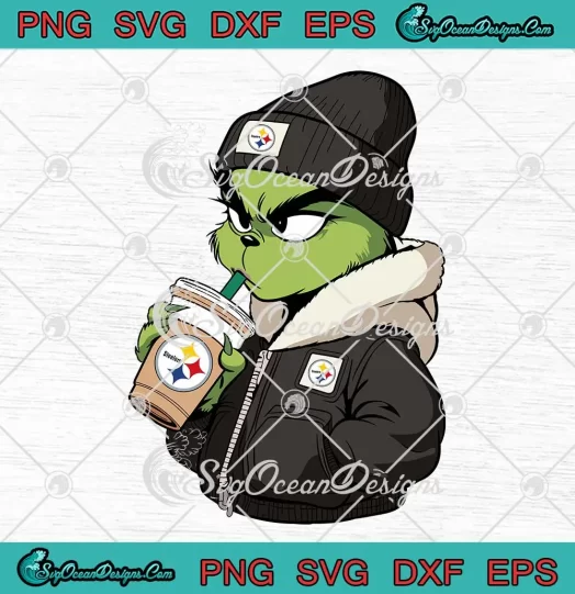 Pittsburgh Steelers Bougie Grinch SVG - Christmas Grinch SVG - NFL Football SVG PNG, Cricut File