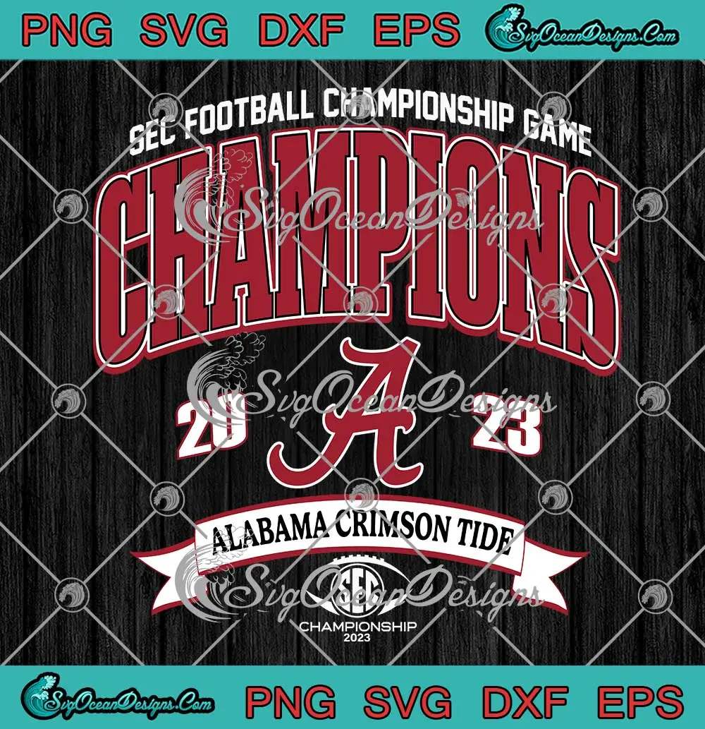 SEC Football Championship Game SVG - Alabama Crimson Tide Champions ...