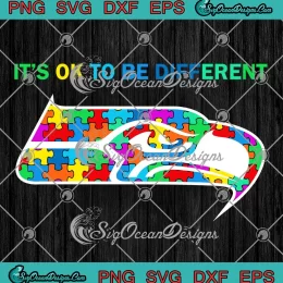 Seattle Seahawks Autism Awareness SVG - It's Ok To Be Different SVG PNG, Cricut File