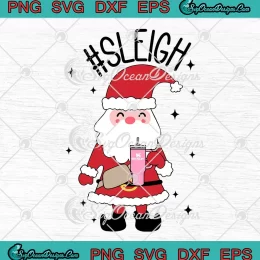 Sleigh Bougie Santa SVG - Stanley Tumbler SVG - Bougie Christmas SVG PNG, Cricut File
