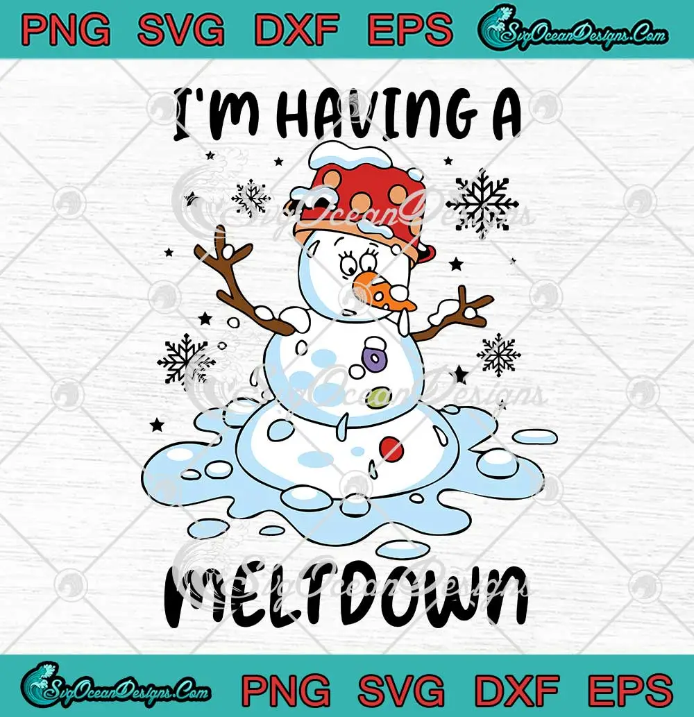 Snowman-I'm-Having-A-Meltdown-SVG---Christmas-Pajama-Boys-Girls-SVG-PNG,-Cricut-File Snowman I'm Having A Meltdown SVG - Christmas Pajama Boys Girls SVG PNG, Cricut File