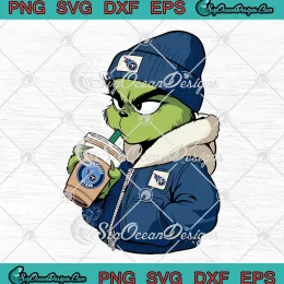 Tennessee Titans Bougie Grinch SVG - Christmas Grinch SVG - NFL Football SVG PNG, Cricut File