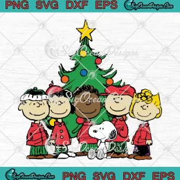 The Peanuts Characters Christmas SVG - Disney Snoopy Xmas SVG PNG, Cricut File
