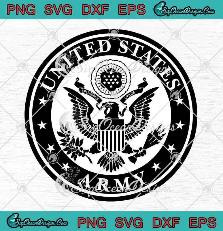 United States Army Emblem SVG - Military United States Symbol SVG PNG ...