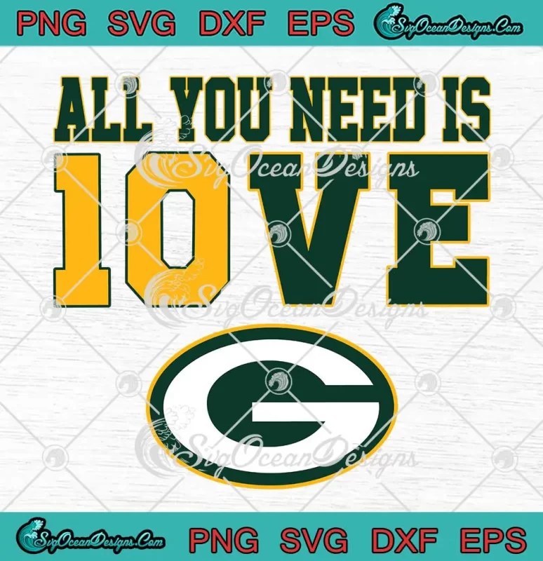 All You Need Is Jordan Love Football SVG - Green Bay Packers Logo SVG ...