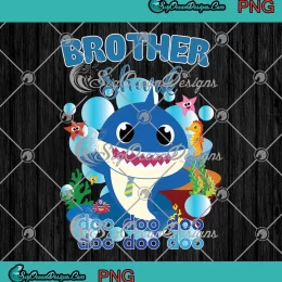 Brother Shark Doo Doo Doo PNG - Baby Shark Family PNG - Birthday Gift PNG JPG Clipart, Digital Download