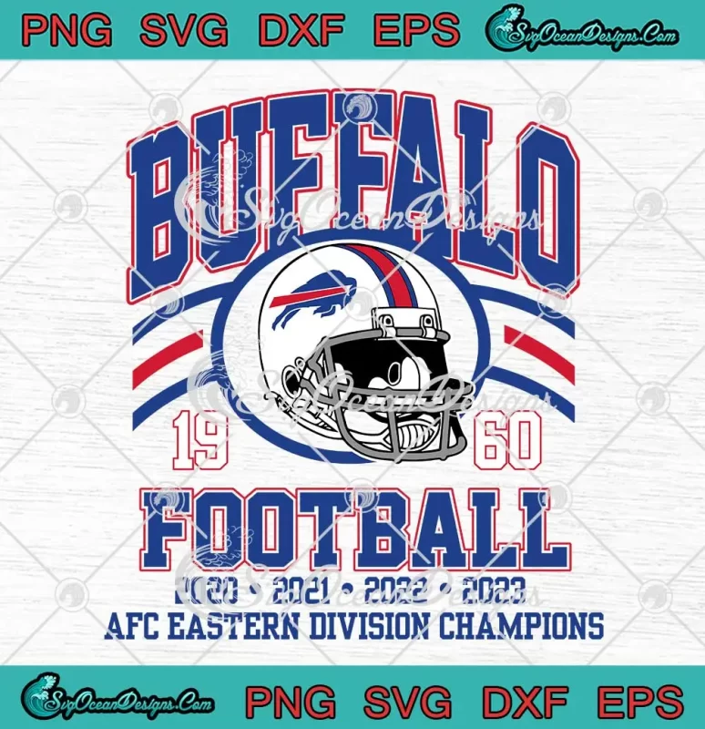 Buffalo Bills Football 1960 Svg - Afc Eastern Division Champions Svg 