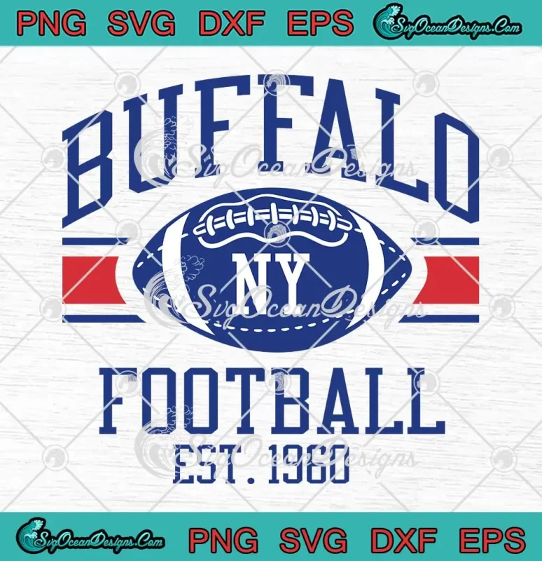 Buffalo New York Football Vintage SVG - New York Bills Mafia Kids SVG ...