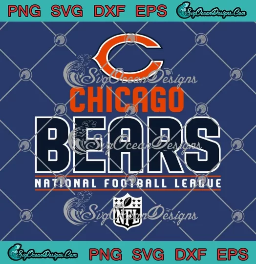 Chicago Bears Team NFL Logo SVG - National Football League SVG PNG, Cricut File