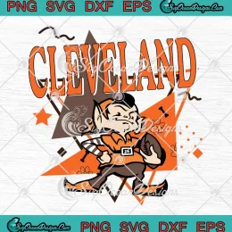 Cleveland Brownie The ELF SVG - Cleveland Browns Footbal SVG PNG, Cricut File