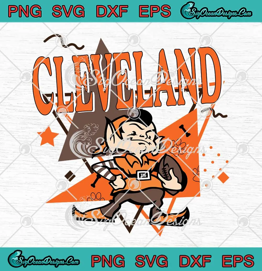 Cleveland Brownie The ELF SVG - Cleveland Browns Footbal SVG PNG ...