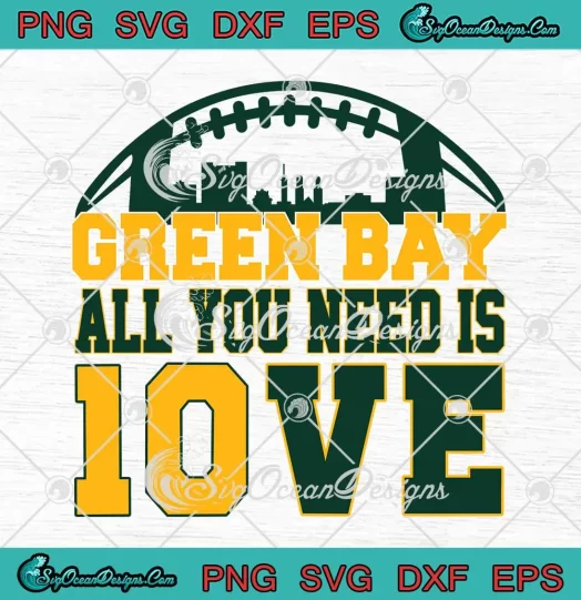 Green Bay Packers Jordan Love SVG - All You Need Is Love SVG PNG, Cricut File