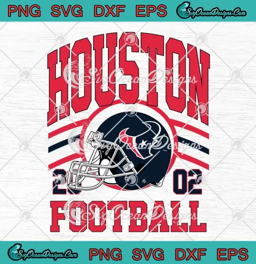 Houston Football Helmet 2002 SVG - NFL Houston Texans SVG PNG, Cricut File