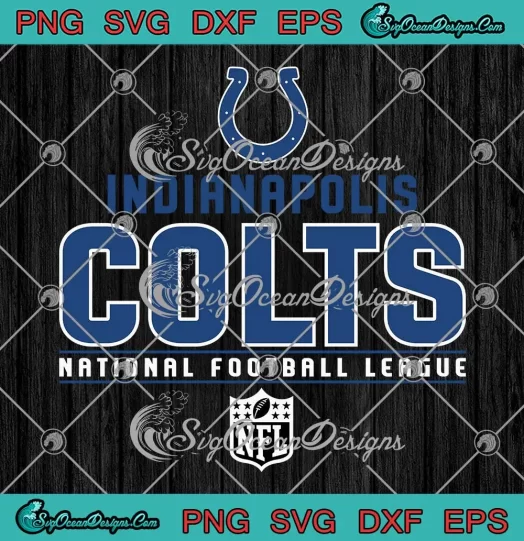 Indianapolis Colts Team NFL Logo SVG - National Football League SVG PNG, Cricut File