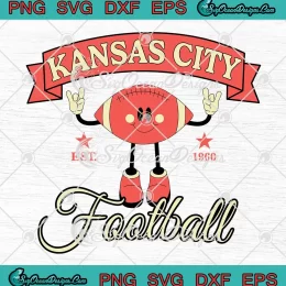 Kansas City Football Est. 1960 SVG - Kansas City Chiefs SVG PNG, Cricut File