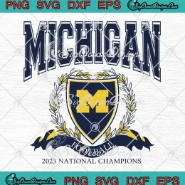 Michigan Wolverines Game Day SVG - 2023 National Champions SVG PNG, Cricut File