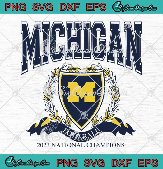 Michigan Wolverines Game Day SVG - 2023 National Champions SVG PNG, Cricut File