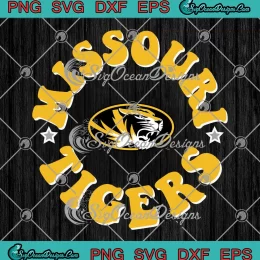 Missouri Tigers Football College SVG - Retro Missouri Tigers SVG PNG, Cricut File