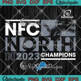 NFC North Champions 2023 SVG - Detroit Lions Football SVG PNG, Cricut File