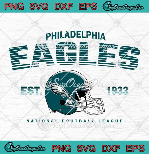 Philadelphia Eagles Est. 1933 SVG - National Football League SVG PNG, Cricut File