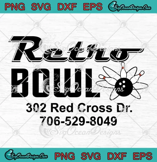 Retro Bowl Bowling SVG - Cute Gift For Bowling Lovers SVG PNG, Cricut File