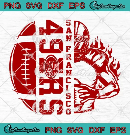 San Francisco 49ers Football Player SVG - 49ers NFL Gift For Fans SVG PNG, Cricut File