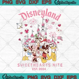 Sweethearts Nite Est. 2024 SVG - Disneyland Valentine's Day SVG PNG, Cricut File