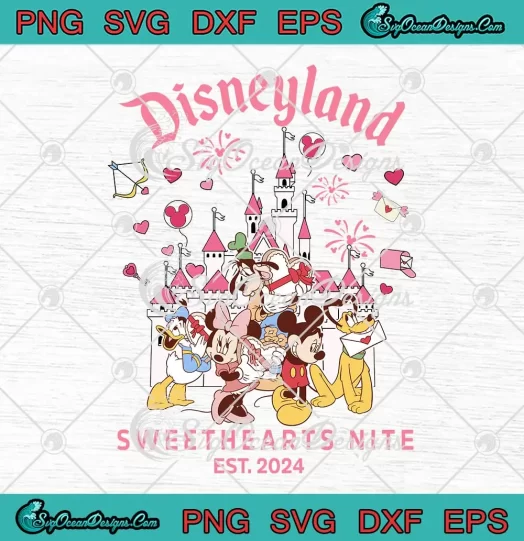 Sweethearts Nite Est. 2024 SVG - Disneyland Valentine's Day SVG PNG, Cricut File