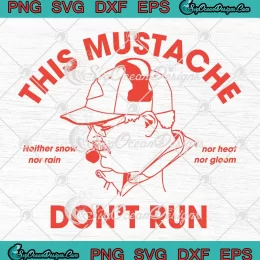 This Mustache Don't Run SVG - Andy Reid SVG - KC Chiefs Football SVG PNG, Cricut File