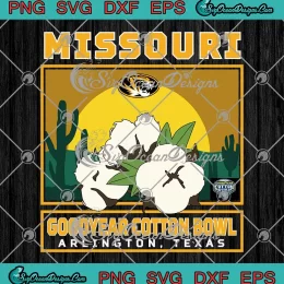 Vintage Missouri Tigers SVG - Goodyear Cotton Bowl SVG - Arlington Texas SVG PNG, Cricut File