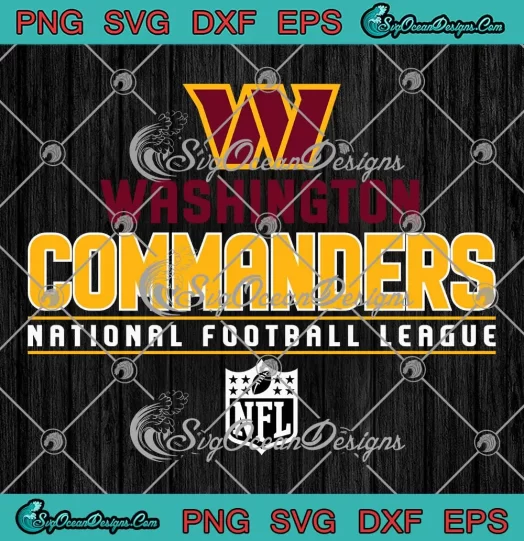 Washington Commanders NFL Logo SVG - National Football League SVG PNG, Cricut File