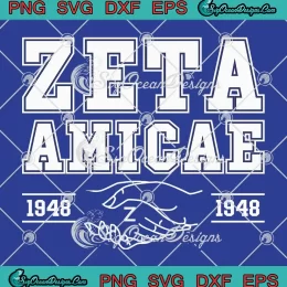 Zeta Amicae 1948 Vintage SVG - Zeta Phi Beta Sorority SVG - Friends Of Zeta SVG PNG, Cricut File