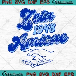 Zeta Amicae Since 1948 SVG - Zeta Phi Beta Sorority SVG PNG, Cricut File