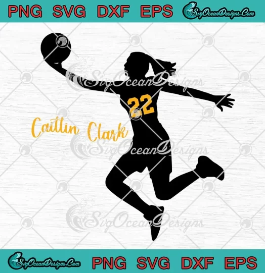 Caitlin Clark 22 Iowa Hawkeyes SVG - Women's Basketball Players SVG PNG, Cricut File