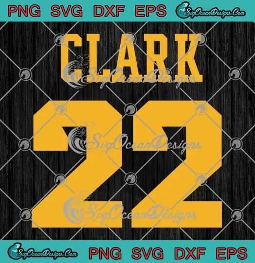 Clark 22 Iowa Hawkeyes SVG - Women's Basketball Gift SVG PNG, Cricut File