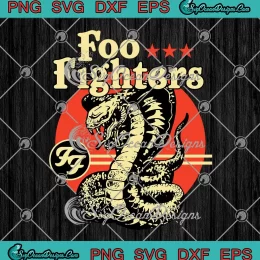 Foo Fighters Cobra Logo SVG - Rock Music By Rock Off SVG PNG, Cricut File