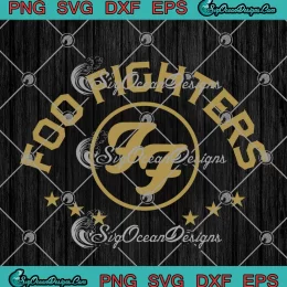 Foo Fighters Logo Rock Music SVG - Foo Fighters Rock Band SVG PNG, Cricut File