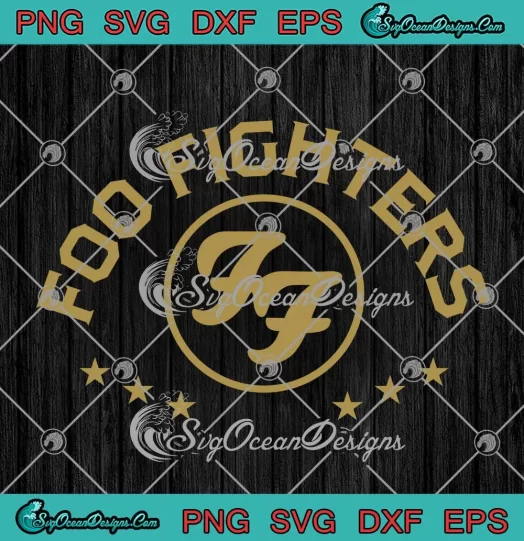 Foo Fighters Logo Rock Music SVG - Foo Fighters Rock Band SVG PNG, Cricut File