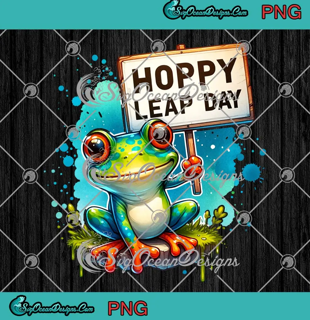 Frog Hoppy Leap Day PNG - Happy Leap Year Birthday PNG JPG Clipart ...