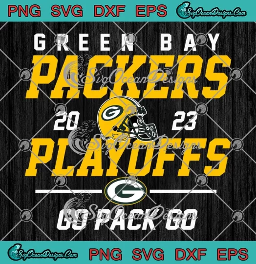 Green Bay Packers Playoffs 2023 SVG - Go Pack Go SVG PNG, Cricut File