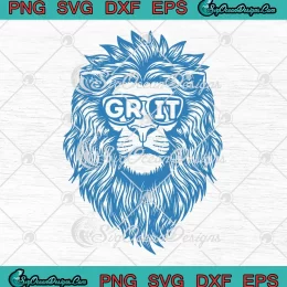 Grit Detroit Lions Glasses SVG - Detroit Lions Football SVG PNG, Cricut File