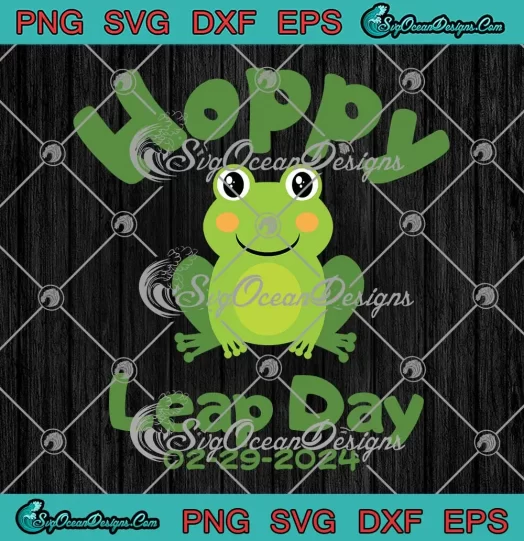Hoppy Leap Year 2024 SVG - Happy Leap Day 2024 SVG PNG, Cricut File