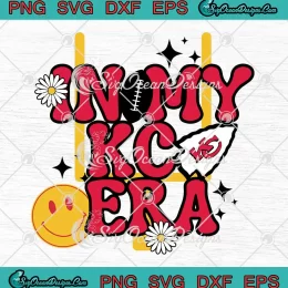 In My KC Era Groovy Retro SVG - Kansas City Chiefs Football SVG PNG, Cricut File