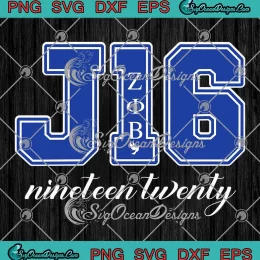 J16 Nineteen Twenty SVG - Zeta Phi Beta Sorority Sisterhood SVG PNG, Cricut File
