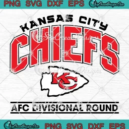 Kansas City Chiefs Logo Retro SVG - AFC Divisional Round SVG PNG, Cricut File
