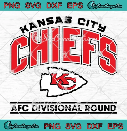 Kansas City Chiefs Logo Retro SVG - AFC Divisional Round SVG PNG, Cricut File