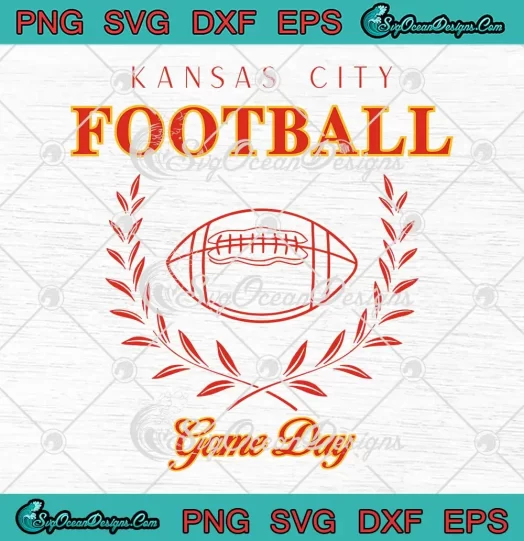 Kansas City Football Game Day SVG - Kansas City Chiefs SVG PNG, Cricut File